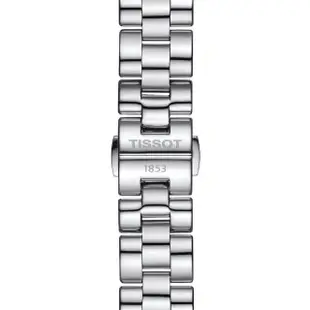 【TISSOT 天梭 官方授權】T-WAVE 優雅珍珠貝石英腕錶 母親節 禮物(T1122101111300)