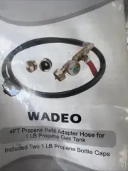 NEW WADEO 4ft Propane Adapter Hose MODEL-YG001 1/4" 350 PSIG