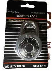 12 Heavy Duty Combination Padlock 50mm Bulk Wholesale