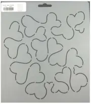 Quilting Stencil Large Heart Stipple 7.5" Quilt Background Plastic Templates