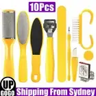 10 Pcs Manicure Foot Rasp File Hard Dead Skin Remover Pedicure Peeling Tools Kit