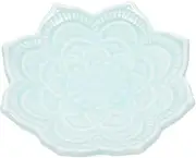 Mobestech Jewelry Storage Tray Mandala Flower Design Ceramic Jewelry Dish Trays for Earrings