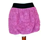 Anthropologie Wet Seal Sz S Rosette Lace Short Lantern Skirt Pull On Lined Vtg