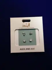 Disney Parks Alex and Ani Mickey and Glove Post Earring Set