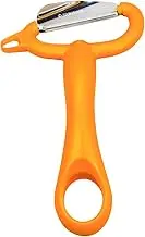 Suncraft Kawataki Corporation Peeler, Orange, Size: 5.5 x 3.3 x 1.1 inches (14 x 8.4 x 2.7 cm)