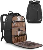 PEKREWS Bartender Bag, Travel Bartending Backpack for Carrying Bar Kit, Porta...