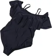 Kisangel Pregnant Women Bikini Swimsuit by Maternity Bikini Bathing Suit Comfortable Material Black Size XL