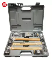7pc Auto Car Body Dent Repair Kit Dolly Panel Beating Hammer Hickory Handle