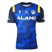 Parramatta Eels NRL Macron Kids Training Shirt Sizes 8-14! T1