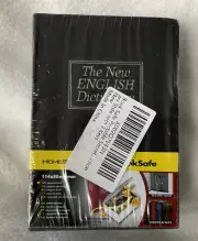 Book Safe Home Safe as The New English Dictionary Black Secure Lock & Key NEW