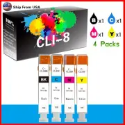 4-Pack CLI 8 Ink Cartridge used for IP4500 Printer
