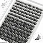 280PCS DIY Lash Extension Individual Lashes Cluster C D Curl Eyelash Eyelashes++