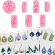KEOKER Leaves Clay Stamps - 7 Shapes Clay Cutters for Polymer Clay Jewelry Ma...