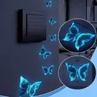Glow Butterfly Wall Decals,Blue Luminous Butterfly Glow DIY Decor ﻿-u Hot P A5W7