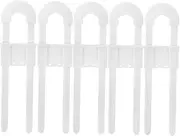 ERINGOGO 5pcs Childproof Drawer Lock Shaped Safety Locks for Cabinets Fridge and Cupboards Durable Design for Safety Easy to Install from Harm