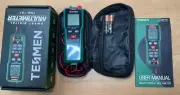 TESMEN TSM-192 Handheld Digital Multimeter, Voltage Tester with Leads, Voltmeter
