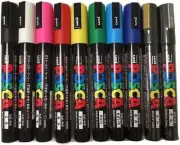 Uni posca Paint Marker Pen Medium Point Set of 10 EXPRESS SHIPPING