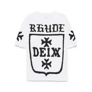 [Rhude] Rhude Crest-print T-shirt M WHITE