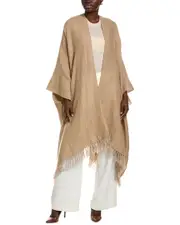 Brunello Cucinelli Linen-Blend Poncho