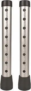Walker Leg Tubes, Universal Walker Foot Tube, 8 Height Adjustable Walker Replacement Legs with Rubber Tips, Walker Accessories, Leg Tubes for Walkers (Pack of 2)