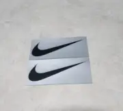 Nike 3x1.5" pre cut black on silver quality weather proof sticker 2pcs