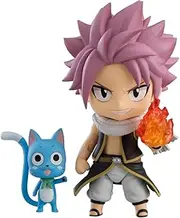 Xinchangda Fairy Tail Figure Anime Natsu Dragneel Happy Action Figure Cartoon Character Model Statue Toy PVC Collection Figure Desktop Ornaments