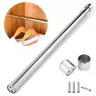 Wardrobe Rail Extendable Clothing Rail Stainless Steel Clothes Rod Socket Screw☭