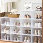 Shoes Holder Damp-proof Reusable Shoes Storage Organizer Rack Transparent Window