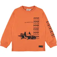 在飛比找蝦皮商城優惠-丹麥 MOLO 橘色時光飛車長袖上衣｜152cm