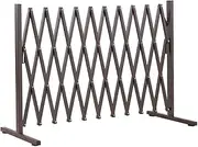Expandable Barrier Gate Freestanding Dog Barriers Baby Gates Doorway Stairs Retractable Safety Foldable Traffic Guard Security Enclosure Garden Privacy Fence Pet Indoor Outdoor Kids Portable Metal