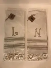 MUD PIE TURKISH TOWEL INITIAL N BRAND NEW!