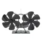 Mini Fireplace Fan 12 Heat Powered Stove Fan Log Fan Quiet