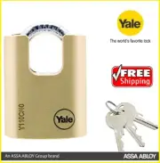 Yale Padlock 40mm - Brass Bodied Padlock 3 keys Y110C-40-119-1