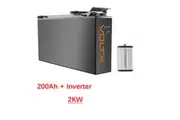 VoltX 12V 200Ah Slim Lithium Battery + VoltX 12V 2KW Pure Sine Wave Inverter
