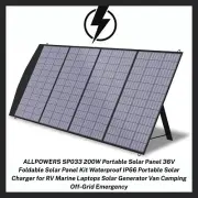 ALLPOWERS SP033 200W Portable Solar Panel 36V Foldable Solar Panel Kit Waterproo
