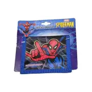 Vintage Spider-Man Kids Wallet Spiderman Marvel Billfold Nylon Bifold BLUE 2003
