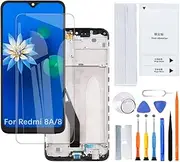 H&LYCYJ Display Screen for Xiaomi Redmi 8A/8 MZB8458IN M1908C3KG M1908C3KH LCD Screen Replacement Assembly Kit with Frame