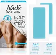 Ready to Use BodyWax Strips Wax Strips Men,Mens Hair Removal, Includes 20 Waxing