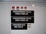 Harrisonburg VA Police Crime Lab Van Decals 1:64 two for one money
