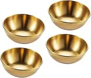 OFFSCH 4Pcs Dipping Plates Multifunctional Sauce Containers Kitchen Tableware for Appetizers BBQ and Parties Quality Food Dipping Bowls