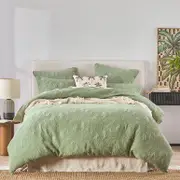 Leti Palm Quilted Quilt Cover Set [HABBLETIPQ24]