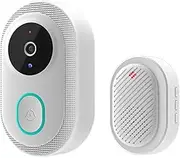 Video Doorbell, Wireless Wifi Visible Doorbell, Waterproof Video Doorbell with Camera, for Home and Outdoor, 110x60mm
