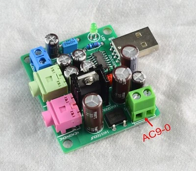 Mini USB DAC Decoder Supports Cell Phone OTG USB Sound Card WIth MIC Amp DIY Kit