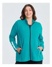 [Taking Shape] Active Piping Detail Jacket Deep Peacock