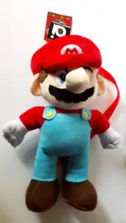 Super Mario Bros. Plush Doll Backpack 18" Official Nintedo
