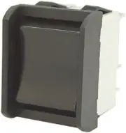 Apem 2600-SERIES ROCKER SWITCH 16A 250V AC Latching DPDT, Panel Mount BLACK