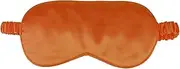 1 Pack Sleep Mask, Silk Eye Mask with Elastic Strap, Blindfold, Soft Silk Sleeping Mask for Girls, Women, Men (Orange)