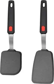 2 Pack Silicone Spatula Turner Set – Heat Resistant to 600°F, Nonstick Safe