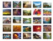 30 Personalized Address labels Beautiful Paintings (BP 2)