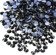uxcell 1440 Pcs Hotfix Rhinestones Flatback Crystal Glass Gems for Crafts Clothes DIY Decoration(SS16 4mm, Black)